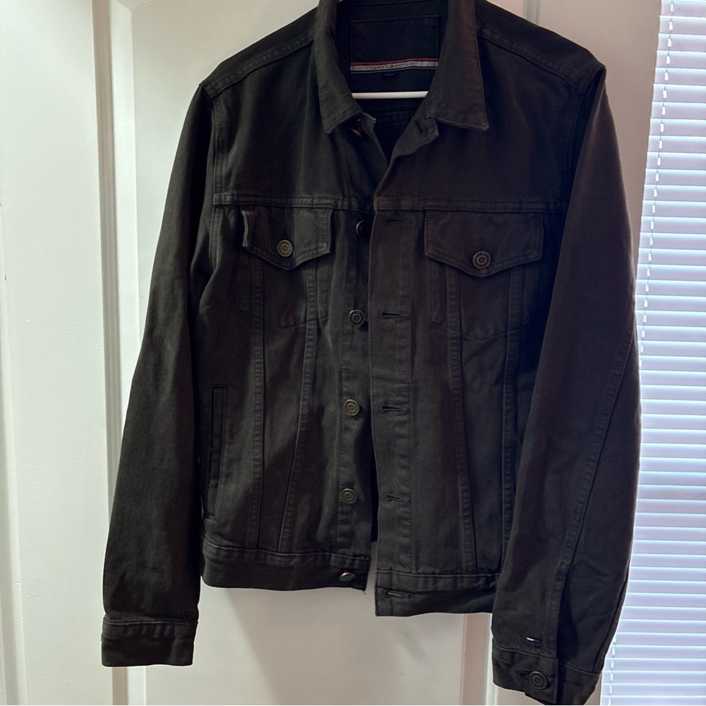 Tommy Hilfiger Men's Dark Gray Denim Jacket